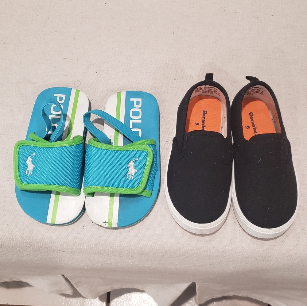 2 pair slip-on/sandals. Size 6.